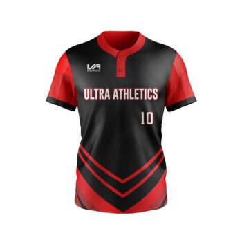 Two-button Style Baseball Jersey Sublimation
