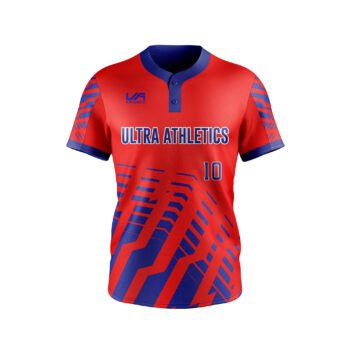 Two-button Style Baseball Jersey Sublimation