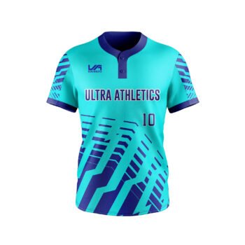 Two-button Style Baseball Jersey Sublimation